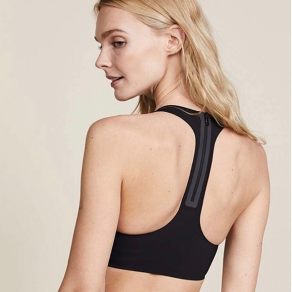 SOLD OUT Laser Mesh Logo Zipper Bonded Bralette - Picture 2 of 8